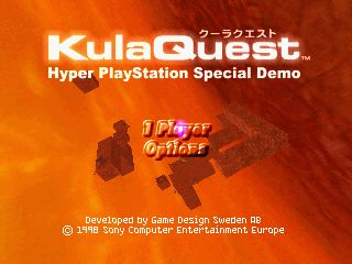 Screenshot of the title screen